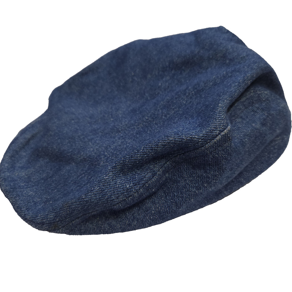 Vintage Denim Flat Cap Size 7-7 1/8 Blue USA Made